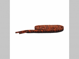 červenočierne šnúrky s motívom plamene - flames, tenšie ploché šnúrky do topánok dĺžka 114cm šírka 0,8cm materiál:100%polyester